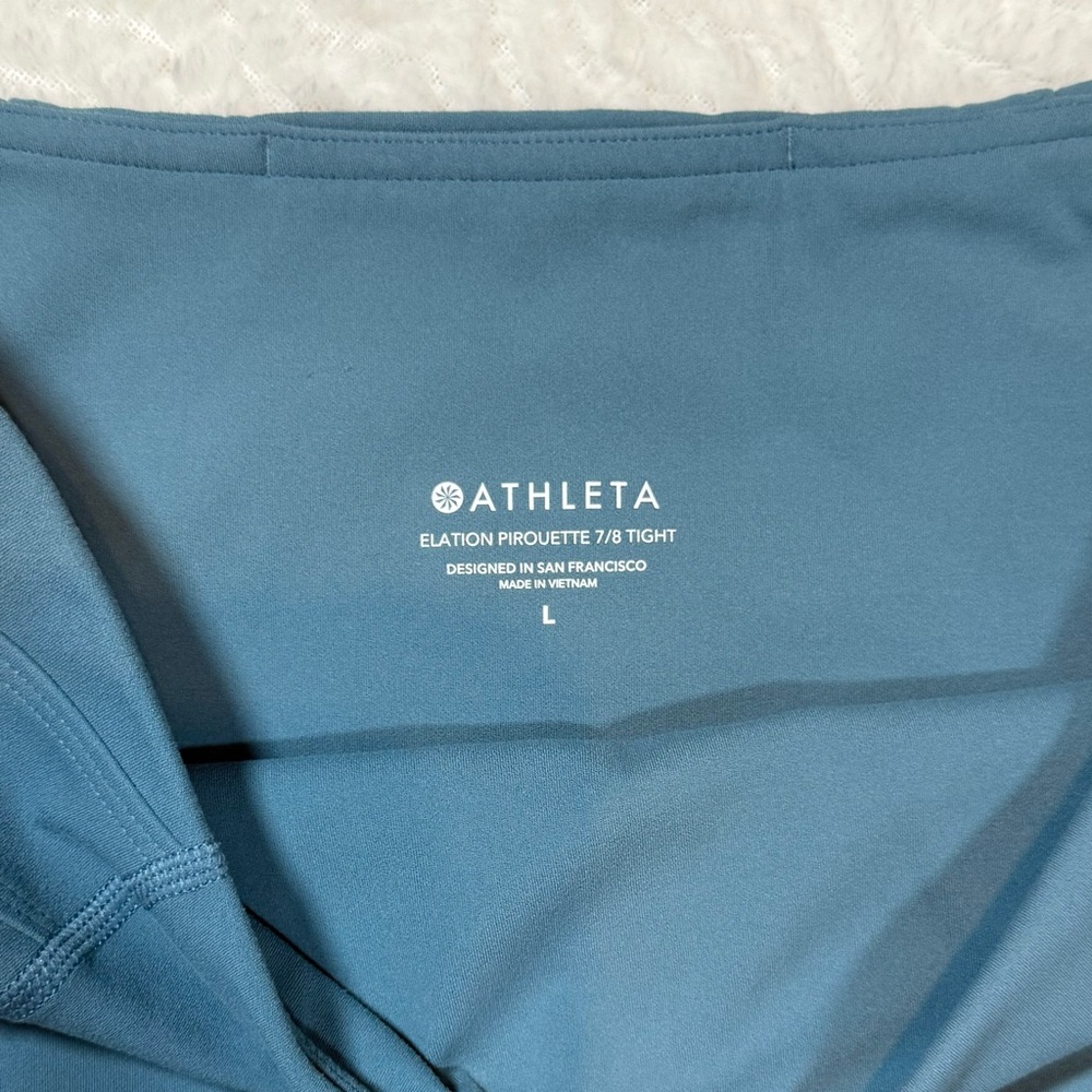 Athleta Teal High-Waist Leggings - Picture 2 of 8